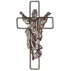 Dicksons MWC-414 Jesus Outstretched Arms Brown 15.75 x 10.1 Metal Decorative Wall Home D�cor Cross - 2 of 2