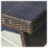 Salem Wicker Adjustable Folding Patio Table - Brown - Christopher Knight Home - image 2 of 4