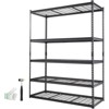 Dexmalle 2000 lbs Capacity 5-Tier Adjustable Storage Shelving,Black - 3 of 4