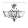 Maxax 19.7"  Drum-Shape Modern Crystal Flush Mount - 3 of 4