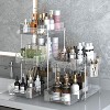 2 Tier/3 Tier Bathroom Storage Organizer with Dividers, Pull Out Counter Organizer, Clear Under Sink Organizers for Kitchen Pantry Cabinet Transparent - 4 of 4
