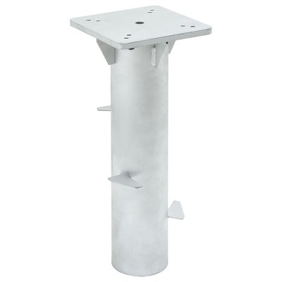 vidaXL In-Ground Parasol Base Silver 6.3"x6.3"x15.6" Steel