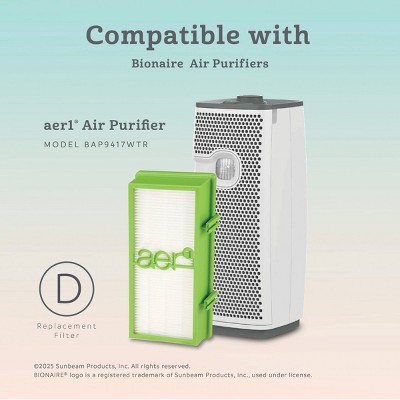 Green True HEPA Air Purifier Filter 2-Pack