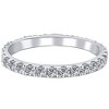 Pompeii3 7/8 ctw Diamond Eternity Ring Stackable French Prong Wedding Band 14k Gold White - 4 of 4