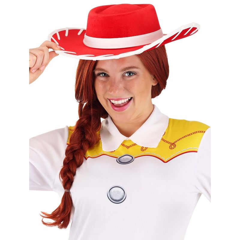 HalloweenCostumes.com  Girl Disney Toy Story Jessie Cowgirl Costume Hat, Red/White, 5 of 6