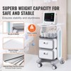 VEVOR 3 Tiers Lab Carts, Lab Utility Cart with 2 Drawers & 1 Top Tray, Mobile Medical Cart with ABS Material, Lab Rolling Cart - 3 of 4
