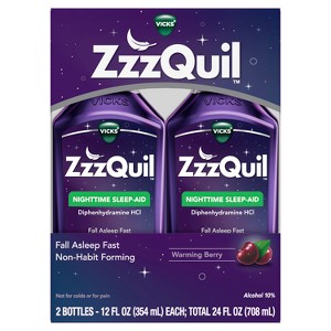 ZzzQuil Nighttime Sleep-Aid Liquid - Berry - 1 of 4