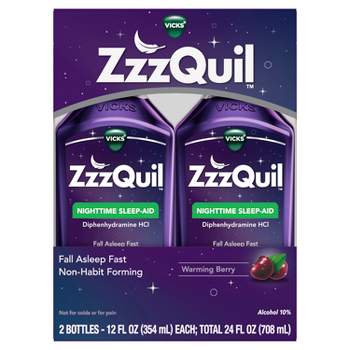 ZzzQuil Nighttime Sleep-Aid Liquid - Berry - 24 fl oz
