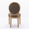 Sapphtopaz French Style Dining Chairs, Antique Painting Kitchen Chairs with Natural Hardwood Frame Dining Room Chair for Kitchen - 4 of 4