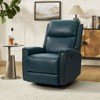 Hilario Fall 30.31''Wide Genuine Leather Swivel Rocker Recliner  Deal of the day | ARTFUL LIVING DESIGN - 2 of 4