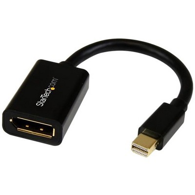 StarTech.com 6in Mini DisplayPort to DisplayPort Video Cable Adapter - M/F - Mini DisplayPort Male Digital Audio/Video
