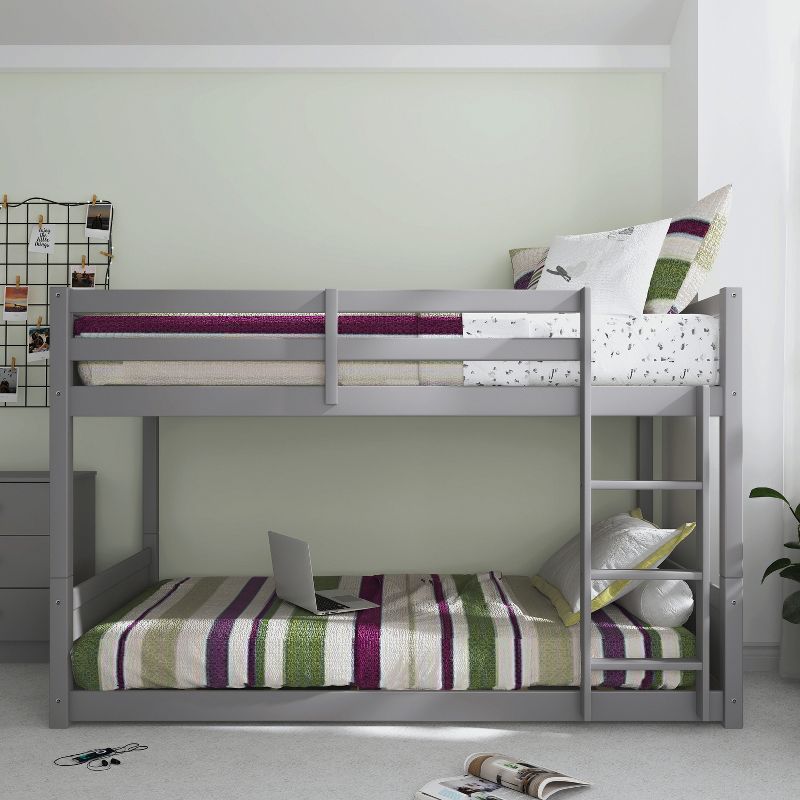 Twin Over Twin Capri Wood Floor Kids&#39; Bunk Bed Gray - Hillsdale Furniture, 3 of 18