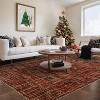 Washable Modern Abstract Area Rug with Non-Slip Backing, Soft Pearl Velvet Low-Pile Carpet, Non-Shedding Durable Indoor Rug for Living Room - 3 of 4
