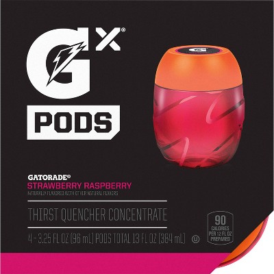 Gatorade Strawberry Raspberry GX POD Sport Drink - 4pk/3.25oz