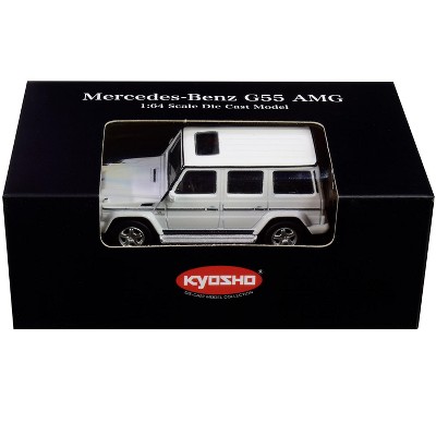 Mercedes Benz G55 AMG White 1/64 Diecast Model Car by Kyosho