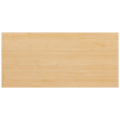 Maple and White Adjustable Height Desk with Keyboard Tray