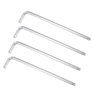 Unique Bargains SAE Ball End Tip L-Shaped Long Arm Hex Key Wrenches 4 Pcs - 1 of 4