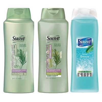Suave Professionals Rosemary Mint Shampoo Conditioner And Ocean Breeze Body Wash Set 3pk Target Inventory Checker Brickseek