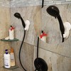 Evideco French Home Goods Non-Rotating Hand-Held Shower Head Bracket in White - Secure Suction Cup Mount, Fits Up to 1-Inch Base, No Drilling Required - 3 of 4