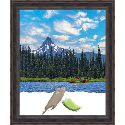 Amanti Art Rustic Pine Narrow Wood Picture Frame