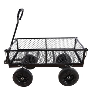 Solid wheels Tools cart Wagon Cart Garden cart trucks - 1 of 4