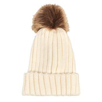 Charles Albert Girl's Knitted Pom Beanie - Kids Winter Hat