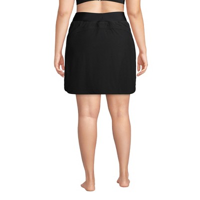 Lands' End Women's Plus Size Quick Dry Elastic Waist Active Board Skort