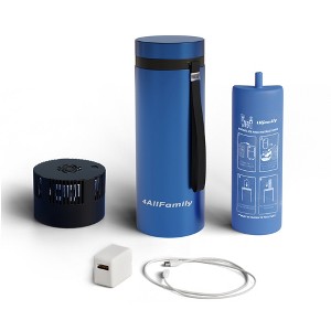 4ALLFAMILY Explorer 72 Hours Insulin Cooler TSA Approved USB Charger Biogel Fits 1-7 Pens & Vials, Blue - 1 of 4