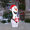 Gemmy Christmas Airblown Inflatable Holiday Olaf Disney, 3.5 ft Tall, Multicolored - 2 of 4