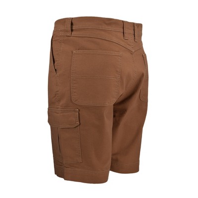 Full Blue Men's Performance Stretch Duck Canvas Cargo Short Brown 46