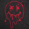 Mens Funny T Shirts Bloody Smiling Face Sarcastic Halloween Graphic Novelty Tee For Men - Crazy Dog Men's T Shirt For Halloween Season - 2 of 4