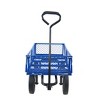 CAVINAS Multi-Functional Tools Cart, All-Terrain Heavy-Duty Wagon Cart with Wheels, Utility Rolling Cart for Garden Camping - 3 of 4