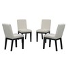 4-Piece Simple and Modern Upholstered Dining Chairs with Rubber Wood Legs for Living Room, Dining Room - ModernLuxe - image 2 of 4