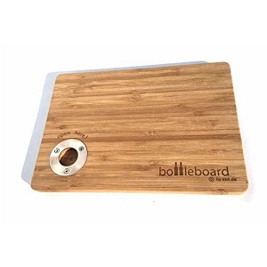 XXD Bottleboard Bamboo Cutting Board with Built-in Stainless Steel Bottle Opener - 1 of 4