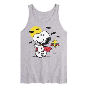 Men's - Peanuts - Vampire Snoopy Woodstock Graphic Tank Top - 1 of 2