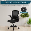 Ergonomic Office Chair, Swivel Rolling Computer Desk Chair, Rolling Mesh Chair, Flip-Up Armrest, for Home Office, Study, Bedroom - 3 of 4
