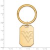 Black Bow Jewelry 14k Yellow Gold Plated Sterling Silver West Virginia Mountaineers NCAA Key Chain - 2 of 3