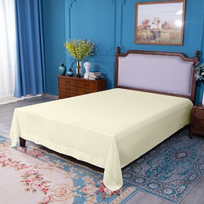 Brushed Microfiber Flat Sheet Only, Super Soft Hotel Quality Top Sheet - NTBAY