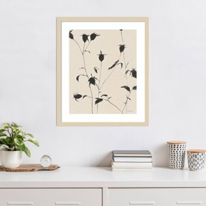 Amanti Art Botanical Shadows II Beige by Danhui Nai Wood Framed Wall Art Print - 1 of 4