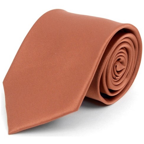 Solid Color Ties - Bright red silk necktie 