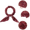 Allegra K Women's Chiffon Floral Print Square Scarves Kerchief Neck Scarf Neckerchief - 4 of 4