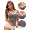 INSPIRE CHIC Women's Lace V Neck Pregnancy Cami with Built-In Bra Maternity Nursing Tank Top for Breastfeeding - 3 of 4