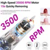 Portable Electric Nail Drill 35000RPM Nails Milling Cutter Wireless Pedicure Grinder Rechargeable Nail Drilling Machine - 3 of 4