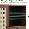 SEVOBAL Sideboard Buffet Cabinet Storage Cabinet with Drawers Adjustable Shelf Accent Cabinet for Living Room Kitchen Entryway, Brown, 15"*27.5"*33.8" - 4 of 4