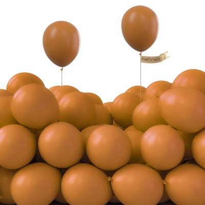 PartyWoo Balloons Light Brown Caramel Tan Boho Small Mini 5 Inch 120 pcs