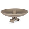 Farm Innovators 150 Watt Outdoor Plastic Heated Birdbath with Twist Deck Mount, Hidden Electrical Connection, and Internal Thermostat, Tan (2 Pack) - 2 of 4