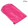 Unique Bargains Storage Bag with Drawstring Strap 2 Pcs Pink - 3 of 4