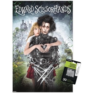 Trends International Edward Scissorhands - Heart One Sheet Unframed Wall Poster Print Clear Push Pins Bundle 14.725" x 22.375" - 1 of 4
