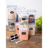 Lexi Home 2-Liter Plastic Food Storage Canister Set of 8 with DIY Labels - 4 of 4