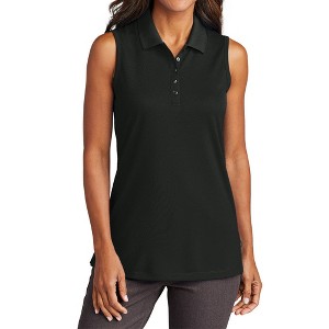 Mafoose Women's Dry Zone Moisture-Wicking UV Micro-Mesh Sleeveless Polo Shirt - 1 of 4